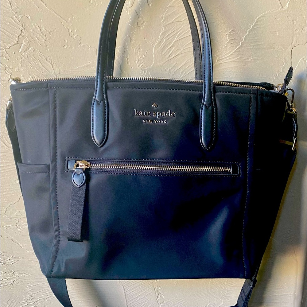 Kate Spade New York Chelsea Nylon Satchel (Black)